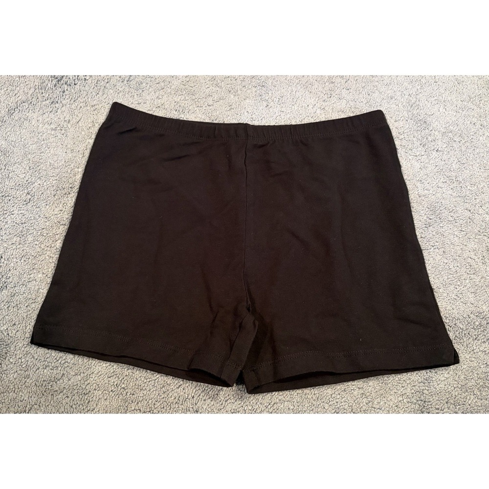 Place Girls Black Biker Shorts Size XL 14 NWT Athletic Dance Activewear 2042407